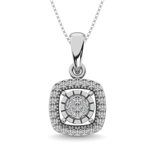 Diamond 1/20 Ct.tw Fashion Pendant in Sterling Silver