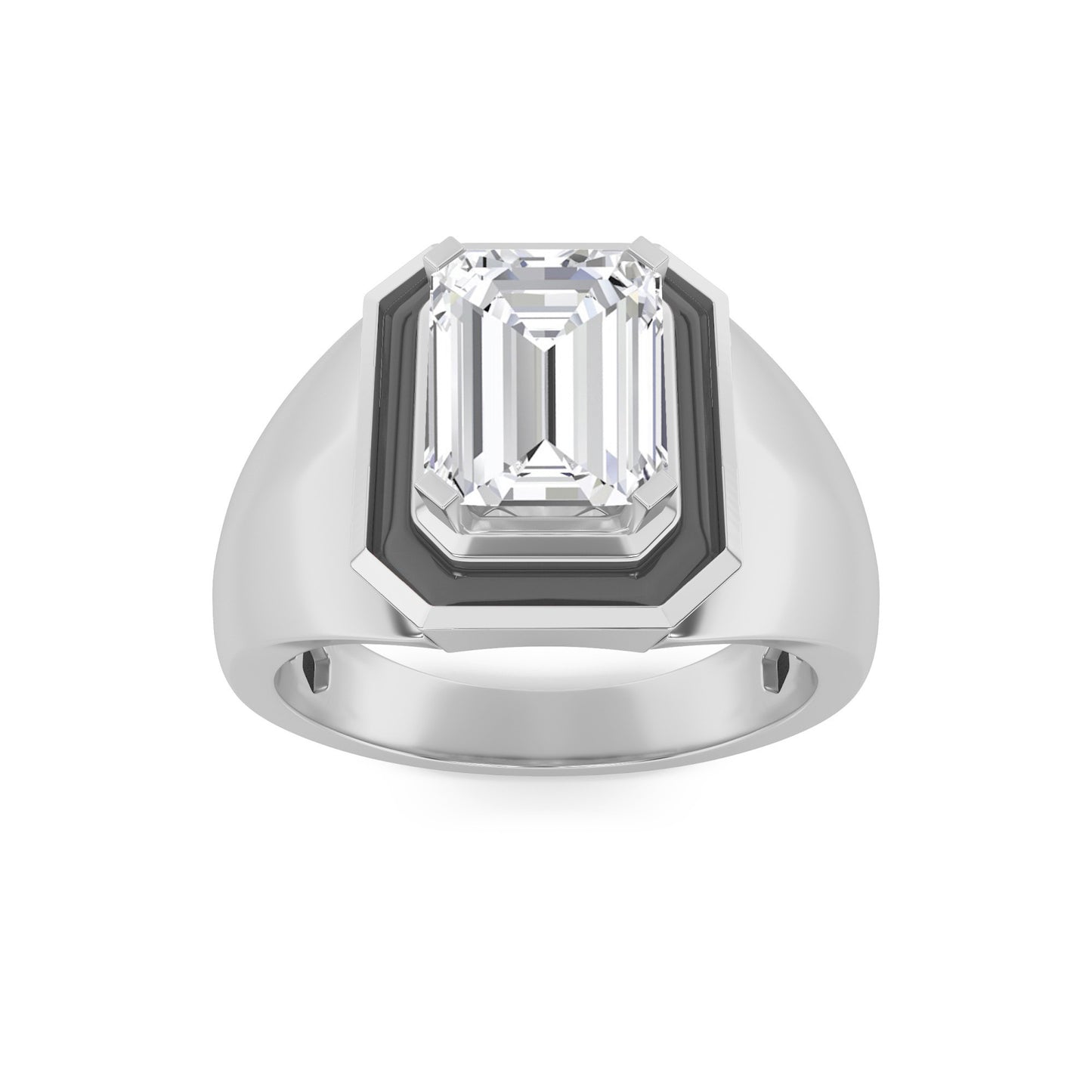 14KW 3ctw F+VS+ Lab Grown Diamond Ring