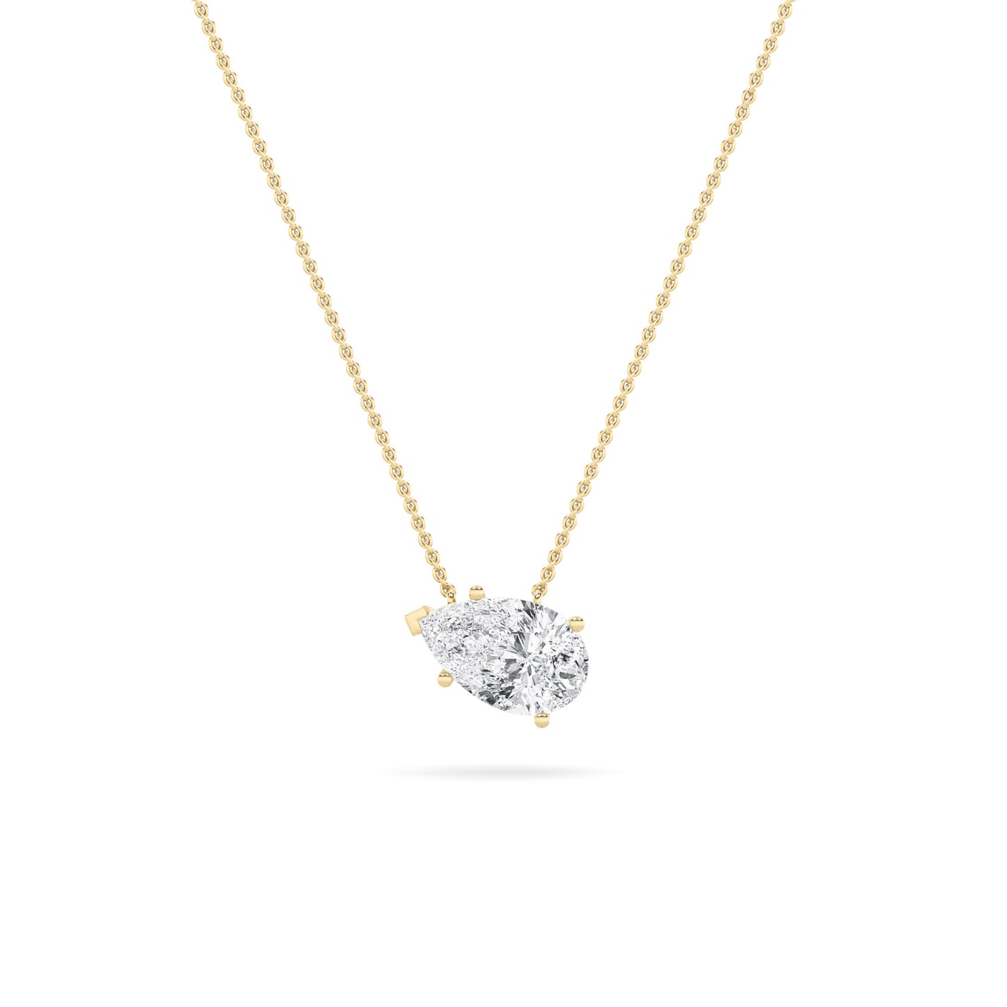 14KY 1ctw F+VS+ Lab Grown Diamond Pendant