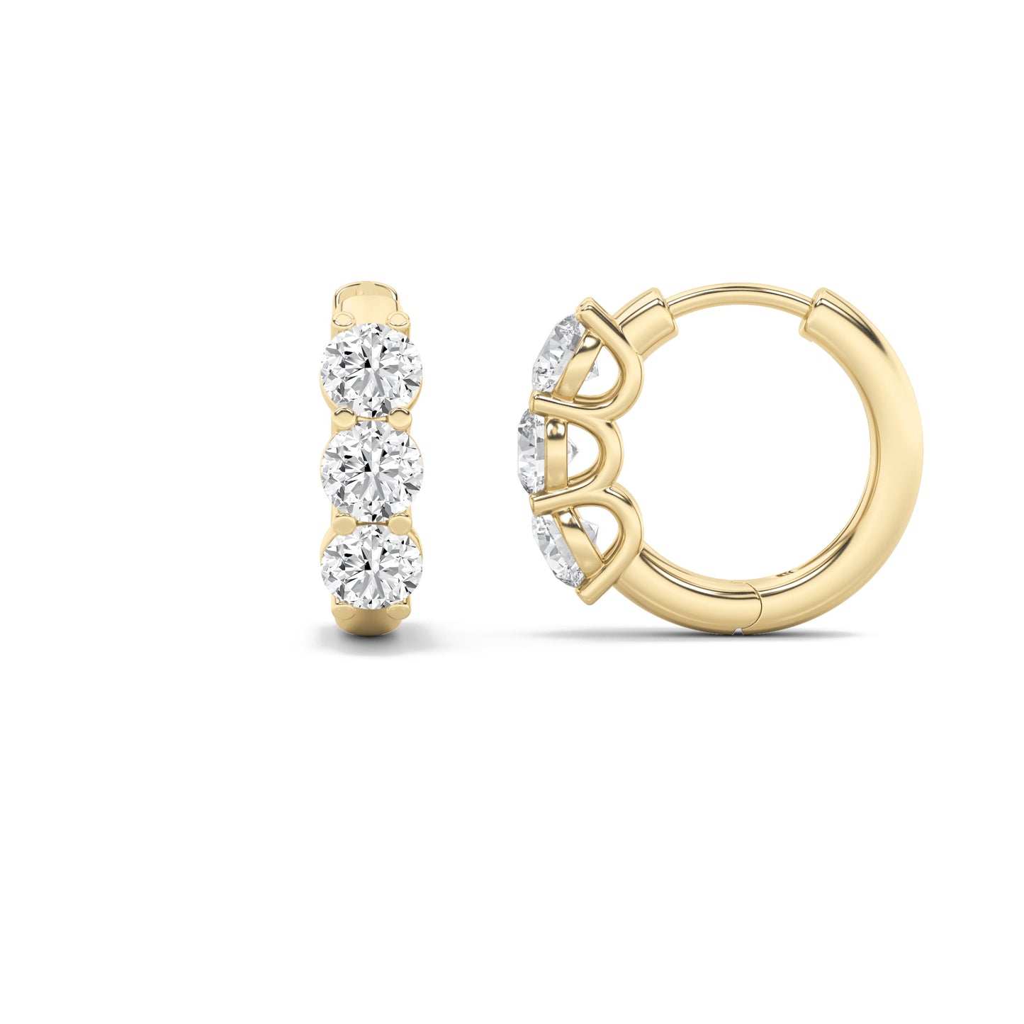 14KY 2ctw F+VS+ Lab Grown Diamond Earrings