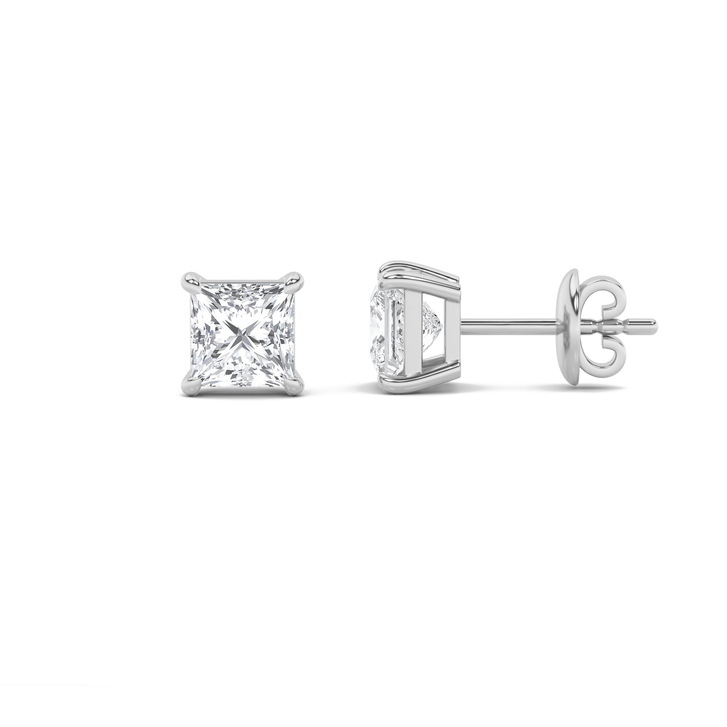 14KW 1.1ctw F+VVS+ Lab Grown Diamond Earrings