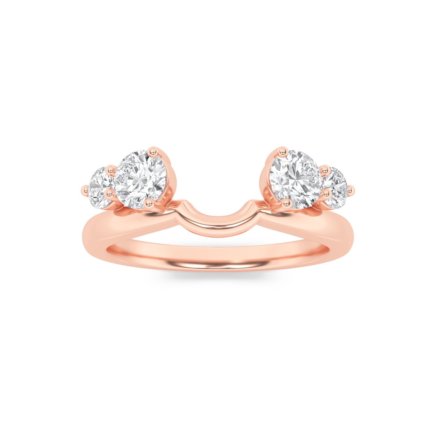 14KR 0.8ctw F+VS+ Lab Grown Diamond Ring