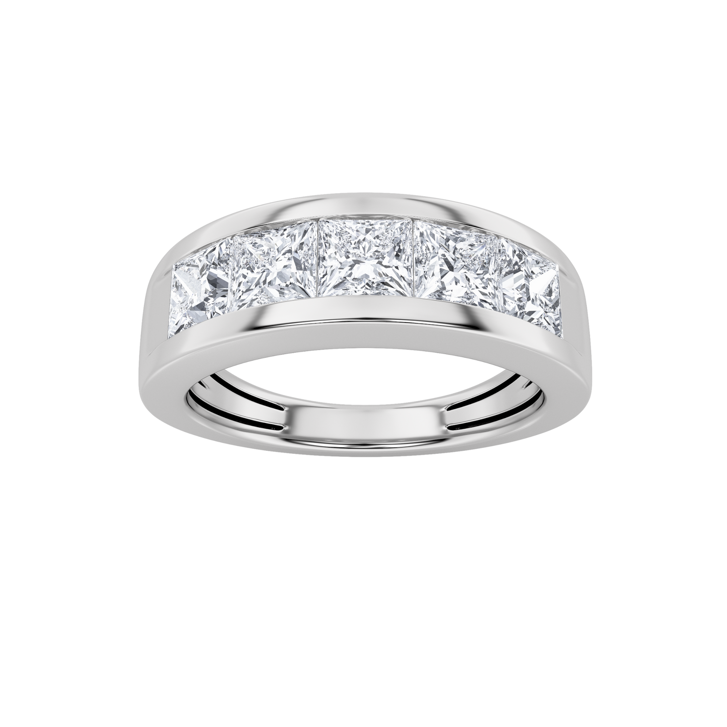 14KW 1CTW F+VS+ Lab Grown Diamond Ring