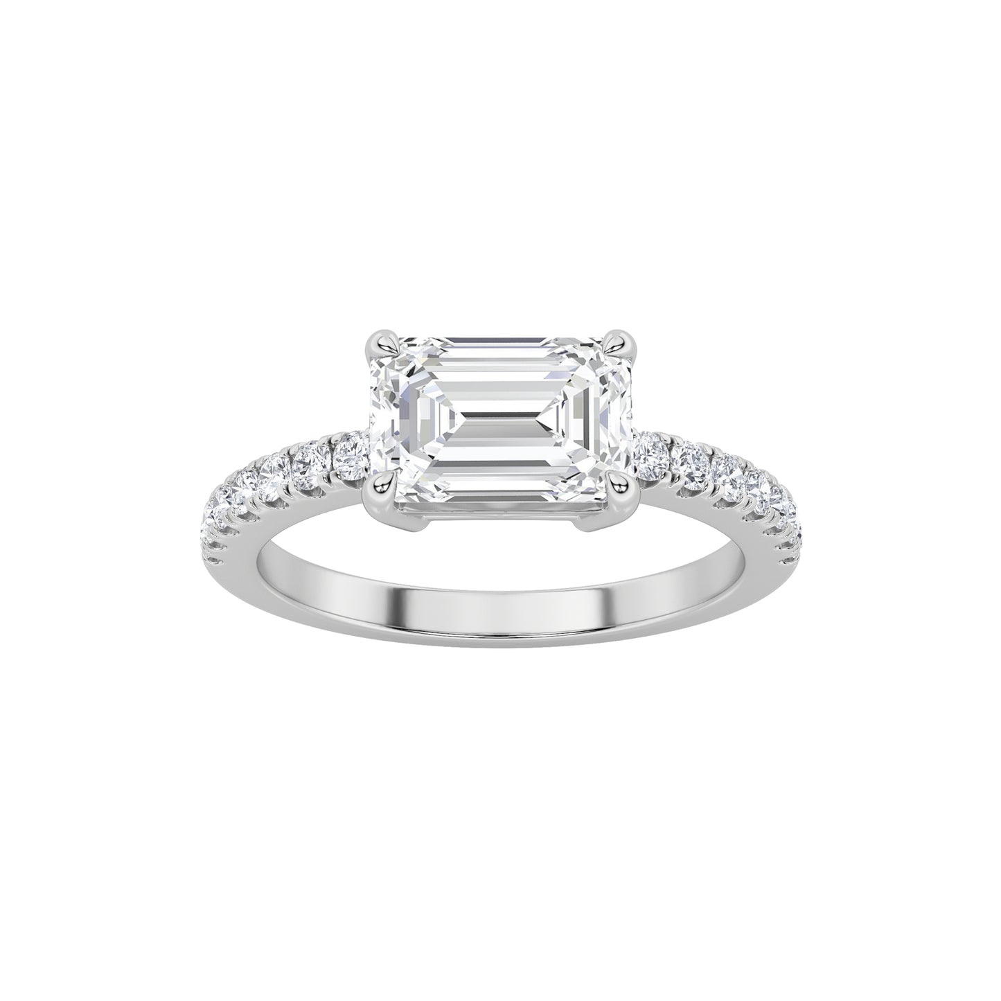 14KW 1.5ctw F+VS+ Lab Grown Diamond Sz 7 Ring