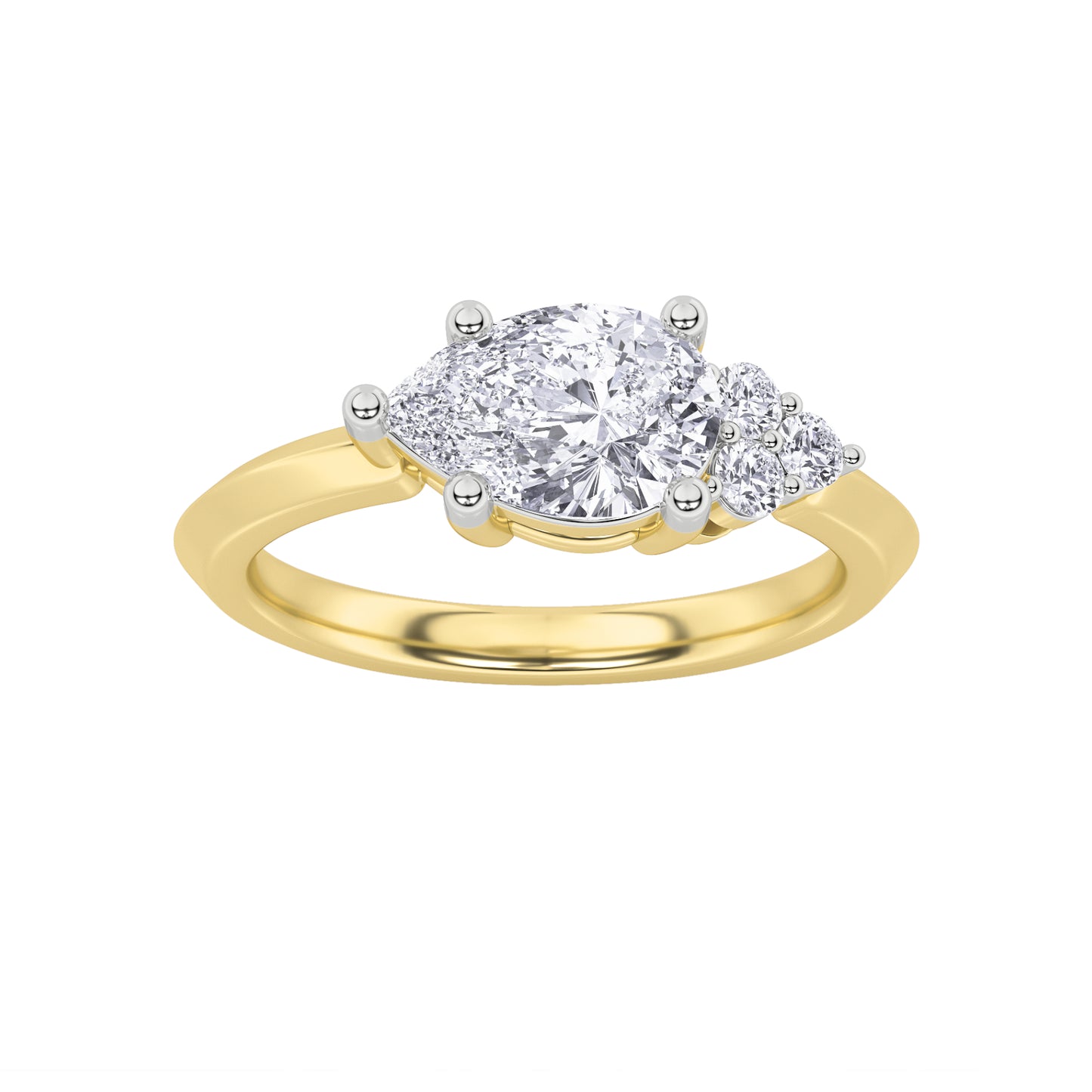 14KY 1.15CTW F+VS+ Lab Grown Diamond Ring
