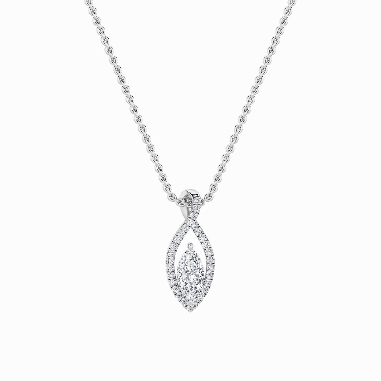 14KW 1.25ctw F+VS+ Lab Grown Diamond Pendant