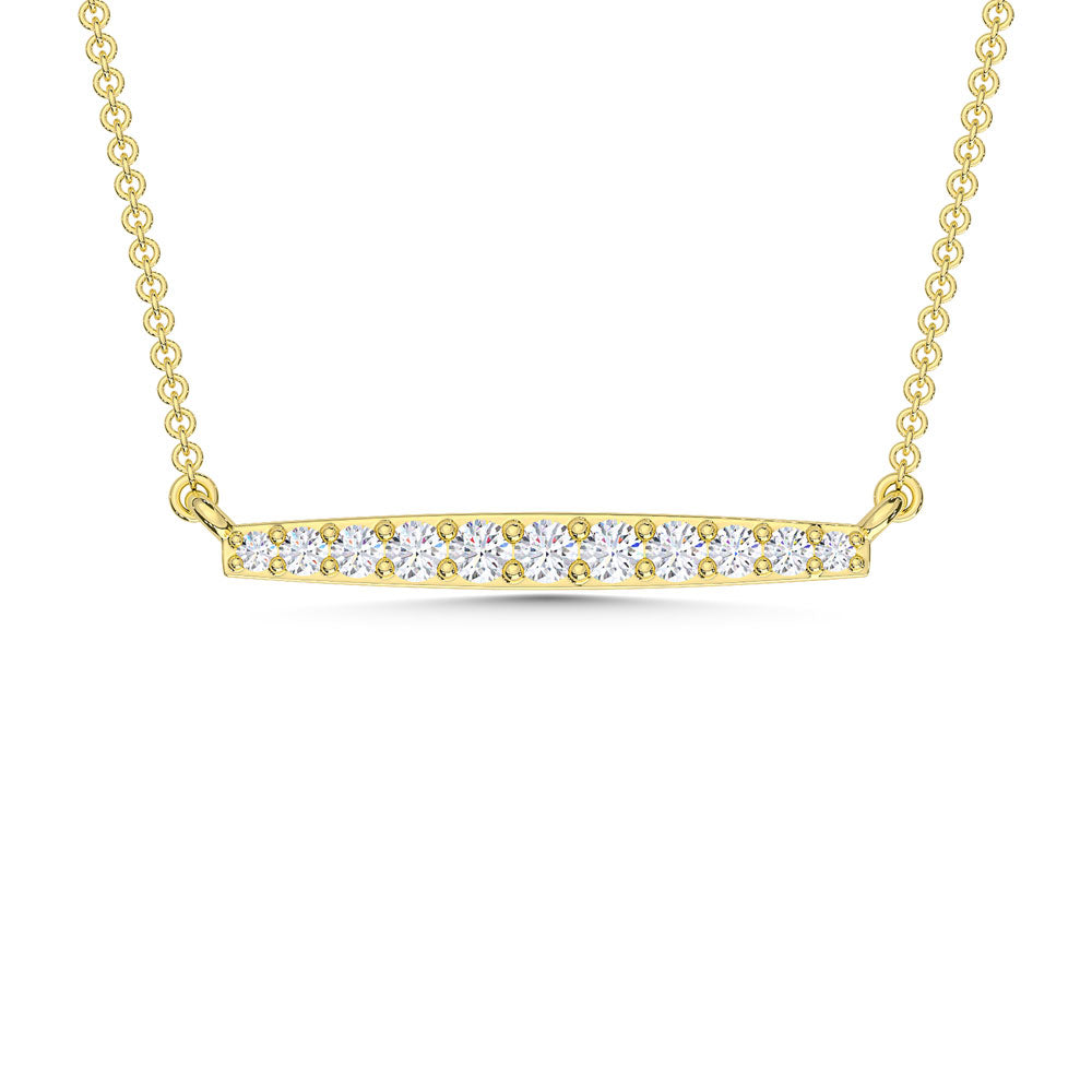 10K Yellow Gold Lab Grown Diamond 1/6 Ct.Tw. Fashion Necklace - LG2093Y