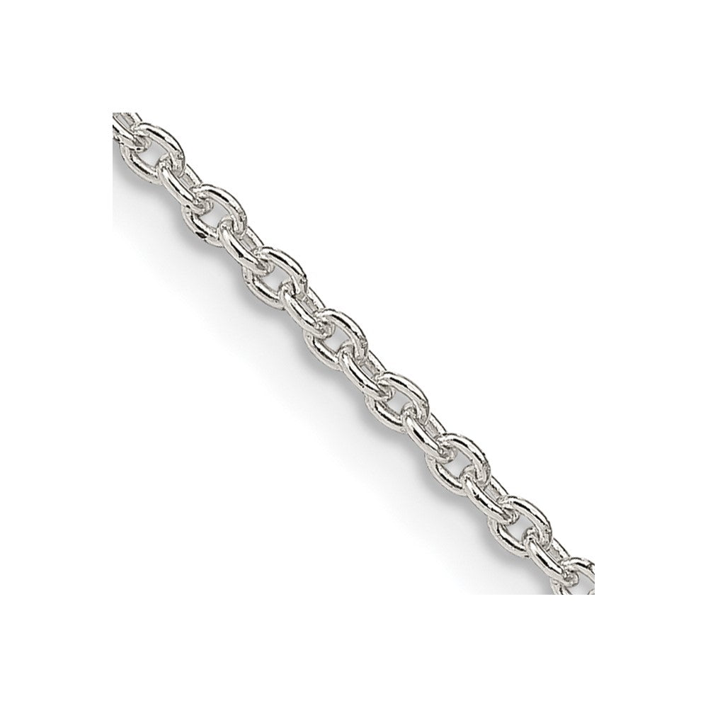 Sterling Silver 1.95mm Cable Chain w/2in ext.