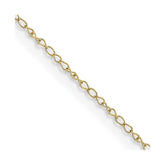 10k Gold .42mm Carded Curb Chain (16