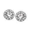 14K White Gold 1/2 Ct.Tw. Diamond Stud Earrings