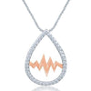Sterling Silver 1/5 Ct.Tw. Moving Diamond Fashion Pendant