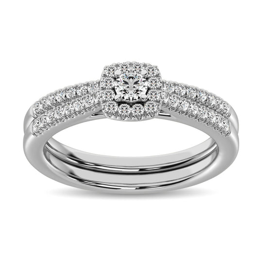 10K White Gold 2/5 Ct.tw Diamond Bridal Ring - 60317W-A1