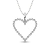 Sterling Silver 1/10 Ct.Tw. Diamond Heart Pendant