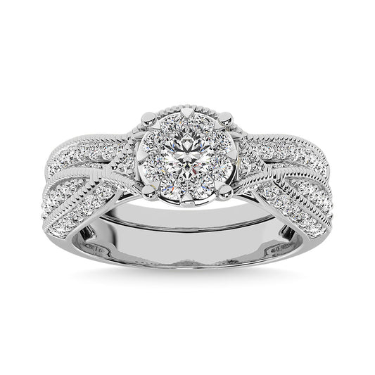 Diamond 1 Ct.Tw. Bridal Ring in  14K White Gold - 61694W