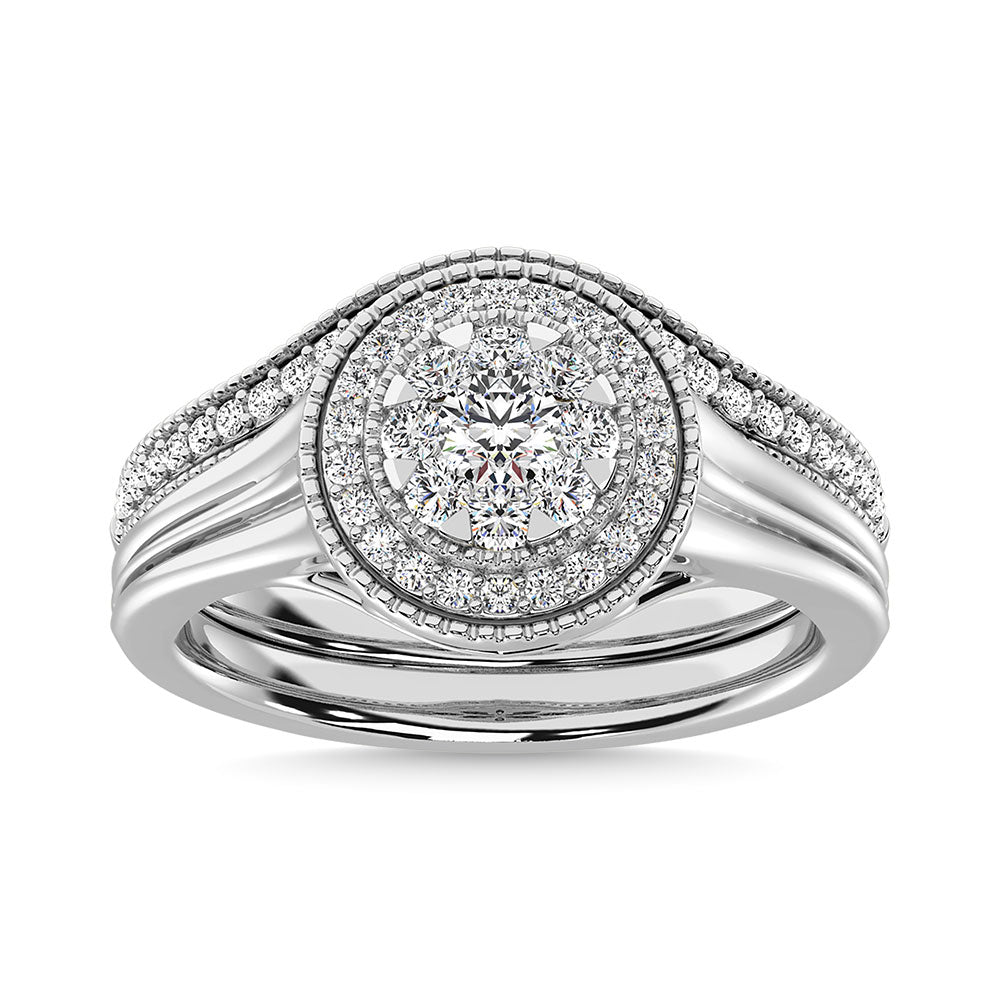 Diamond 3/4 Ct.Tw. Mens Fashion Ring Ring in 14K White Gold - 62175W