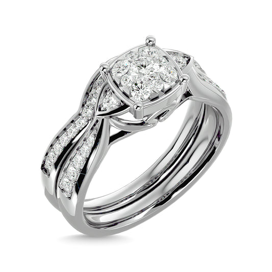 Diamond 5/8 Ct.Tw. Bridal Ring in 14K White Gold - 62275W