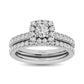 14KT White Gold 1Ct.Tw. Diamond keyani Bridal Ring - 62489W
