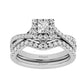 14KT White Gold 1Ct.Tw. Diamond keyani Bridal Ring - 62511W