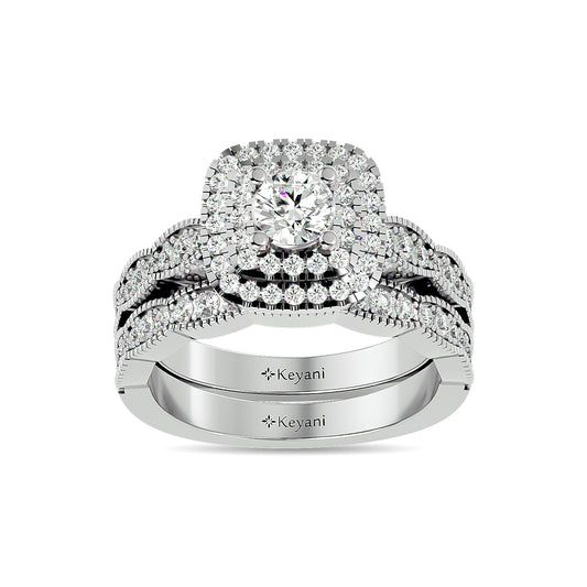 Diamond 1 1/3 Ct.Tw. Bridal Ring in 14K White Gold - 62520W