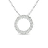 Diamond 1/4 Ct.Tw. Circle Pendant in 14K White Gold