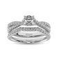 Diamond 1 Ct.Tw. Bridal Ring in 14K White Gold - 62580W