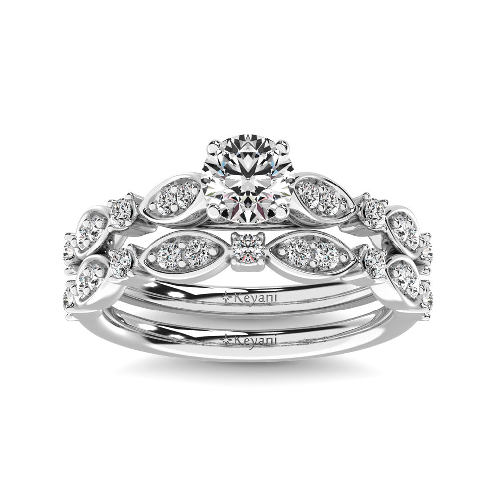 Diamond 1/2 Ct.Tw. Bridal Ring in 14K White Gold - 62581W-A1