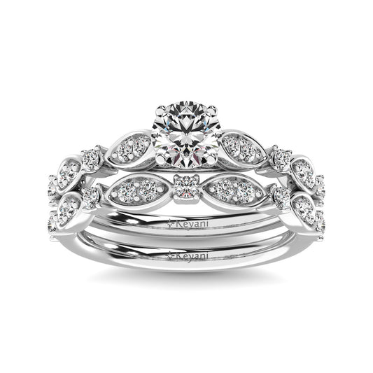 Diamond 1/2 Ct.Tw. Bridal Ring in 14K White Gold - 62581W-A1