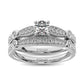 Diamond 1/2 Ct.Tw. Bridal Ring in 14K White Gold - 62586W