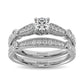 Diamond 3/4 Ct.Tw. Bridal Ring in 14K White Gold - 62587W