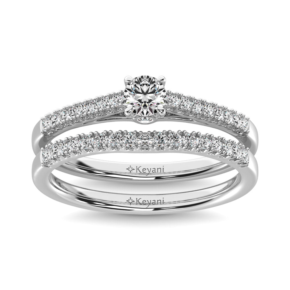 Diamond 1 1/2 Ct.Tw. Bridal Ring in 14K White Gold - 62591W