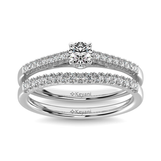 Diamond 1 1/2 Ct.Tw. Bridal Ring in 14K White Gold - 62591W