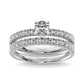 Diamond 1 Ct.Tw. Bridal Ring in 14K White Gold - 62594W