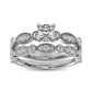 Diamond 1 Ct.Tw. Bridal Ring in 14K White Gold - 62605W