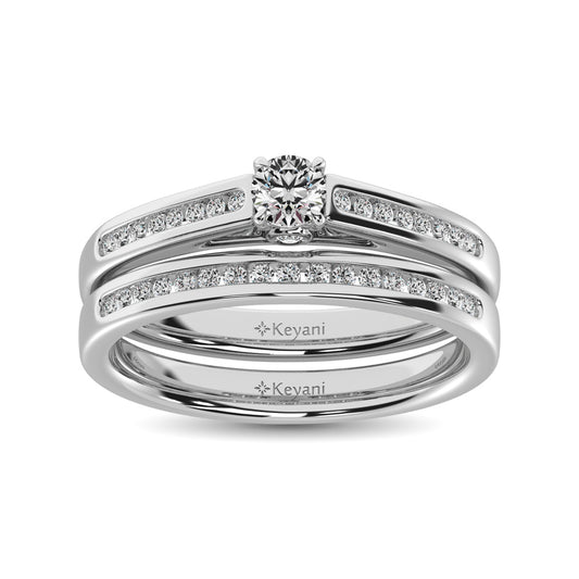 Diamond 1/2 Ct.Tw. Bridal Ring in 14K White Gold - 62612W