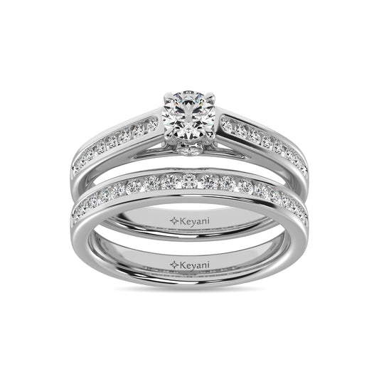 Diamond 1 Ct.Tw. Bridal Ring in 14K White Gold - 62613W