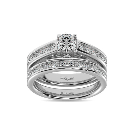 Diamond 1 1/2 Ct.Tw. Bridal Ring in 14K White Gold - 62614W