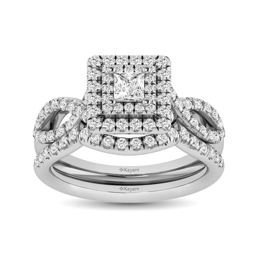 14K White Gold 1 Ct.Tw. Diamond Engagement Rings - 62639W