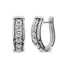 Diamond Hoop Earrings 1/10 Ct.tw in Sterling Silver