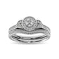 Diamond Bridal Ring 1/5 Ct.tw in Round-cut 10K White Gold - 62684W