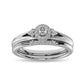 Diamond Bridal Ring 1/4 Ct.tw in Round-cut 10K White Gold - 62687W