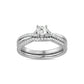 Diamond 1/2 Ct.Tw. Bridal Ring in 14K White Gold - 62857W