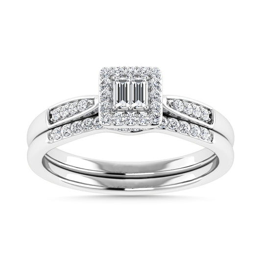 Diamond 1/4 Ct.Tw. Bridal Ring in 10K White Gold - 63072W