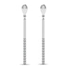 Diamond 1/5 Ct.tw Diamline Earrings in 10K White Gold