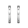 Diamond 1/10 Ct.tw Hoop Earrings in 10K White Gold