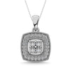 Diamond 1/50 Ct.tw Fashion Pendant in Sterling Silver