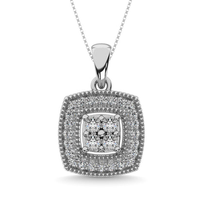Diamond 1/50 Ct.tw Fashion Pendant in Sterling Silver