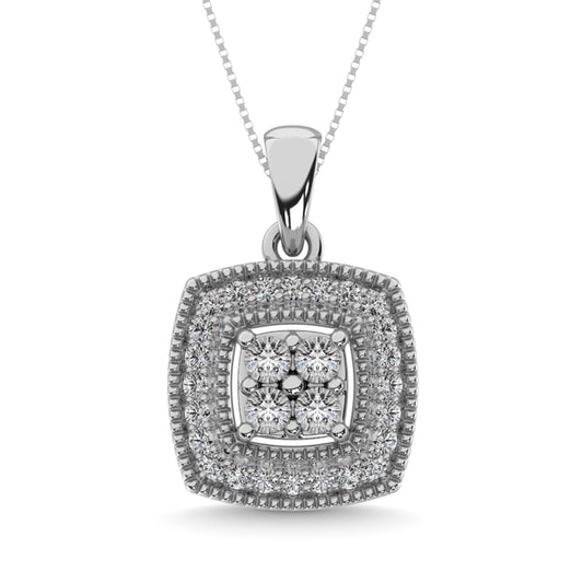 Diamond 1/50 Ct.tw Fashion Pendant in Sterling Silver