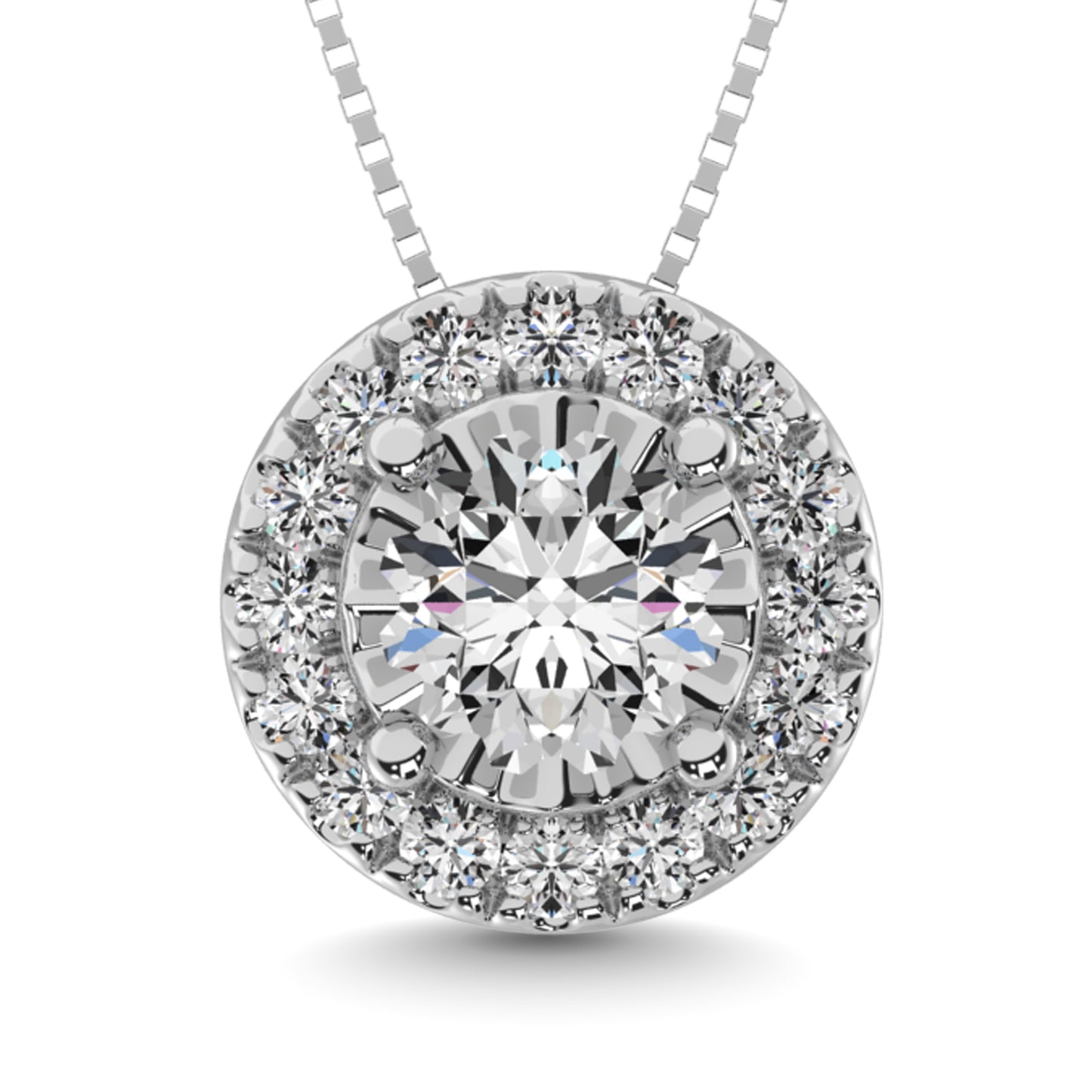 Diamond 1/20 Ct.tw Fashion Pendant in Sterling Silver
