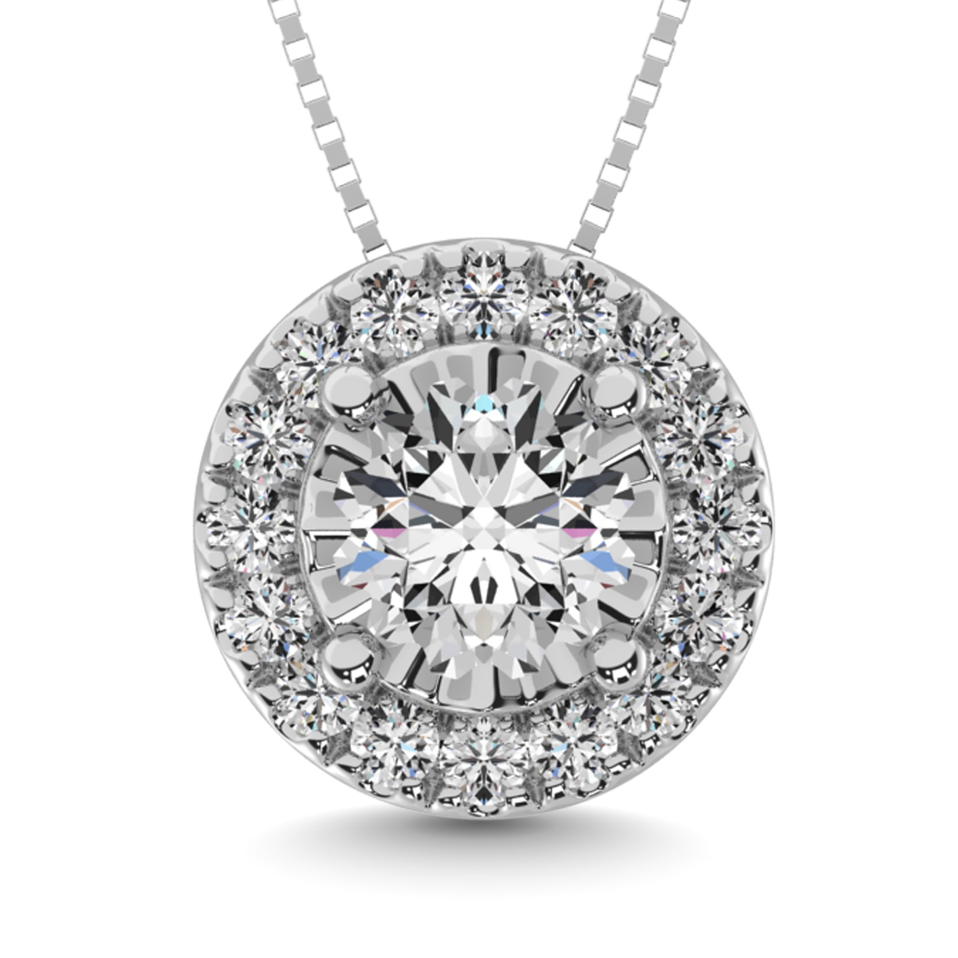 Diamond 1/20 Ct.tw Fashion Pendant in Sterling Silver