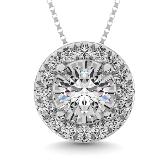 Diamond 1/20 Ct.tw Fashion Pendant in Sterling Silver